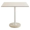 Veltha Outdoor Stone Design Outdoor Dining Tables<Tamia square beige Travertine outdoor bistro table