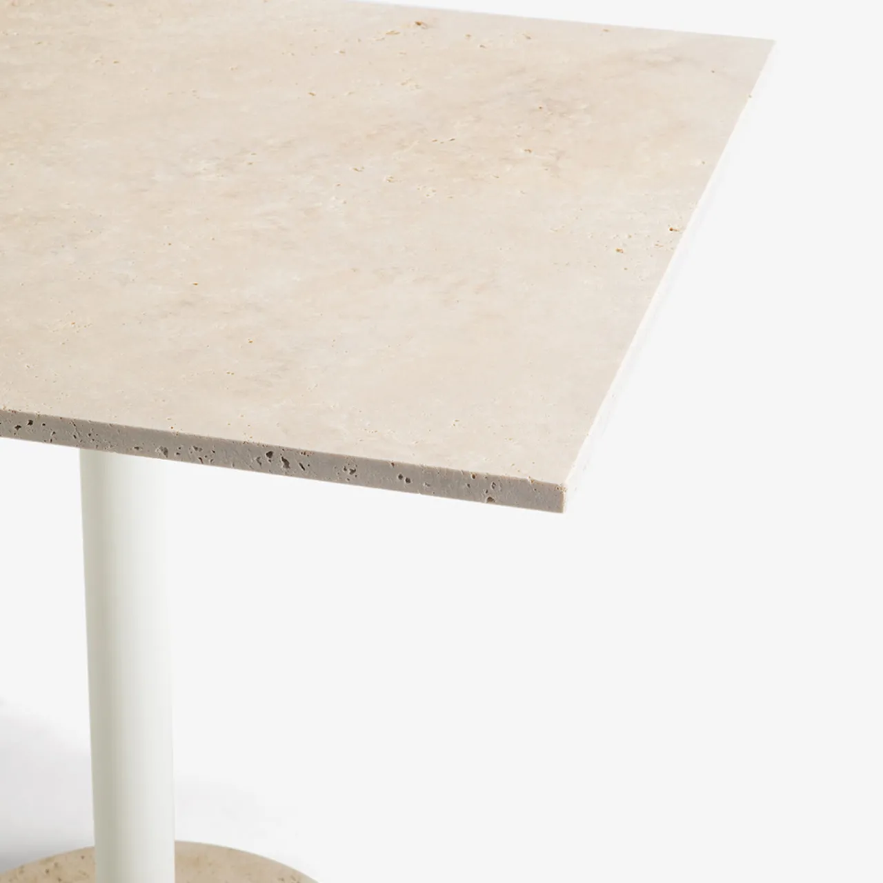 Veltha Outdoor Stone Design Outdoor Dining Tables<Tamia square beige Travertine outdoor bistro table