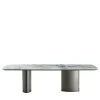 Casamilano Dining Tables<Tangeri Dover White Marble Rectangular Dining Table by Roberto Lazzeroni