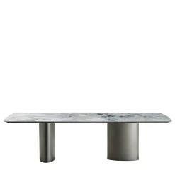 Casamilano Dining Tables<Tangeri Dover White Marble Rectangular Dining Table by Roberto Lazzeroni