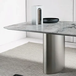 Casamilano Dining Tables<Tangeri Dover White Marble Rectangular Dining Table by Roberto Lazzeroni