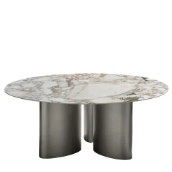 Casamilano Dining Tables<Tangeri Gold Calacatta Marble Round Dining Table by Roberto Lazzeroni