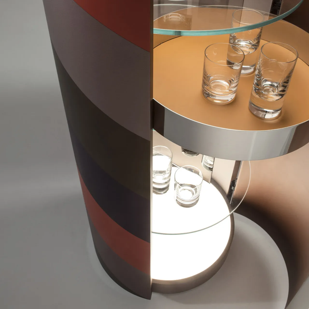 Laura Meroni Cabinets<Tango Round Storage Unit #2