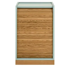 Colé Cabinets<Tapparelle Azure/Green Rolling Cabinet by Emmanuel Gallina
