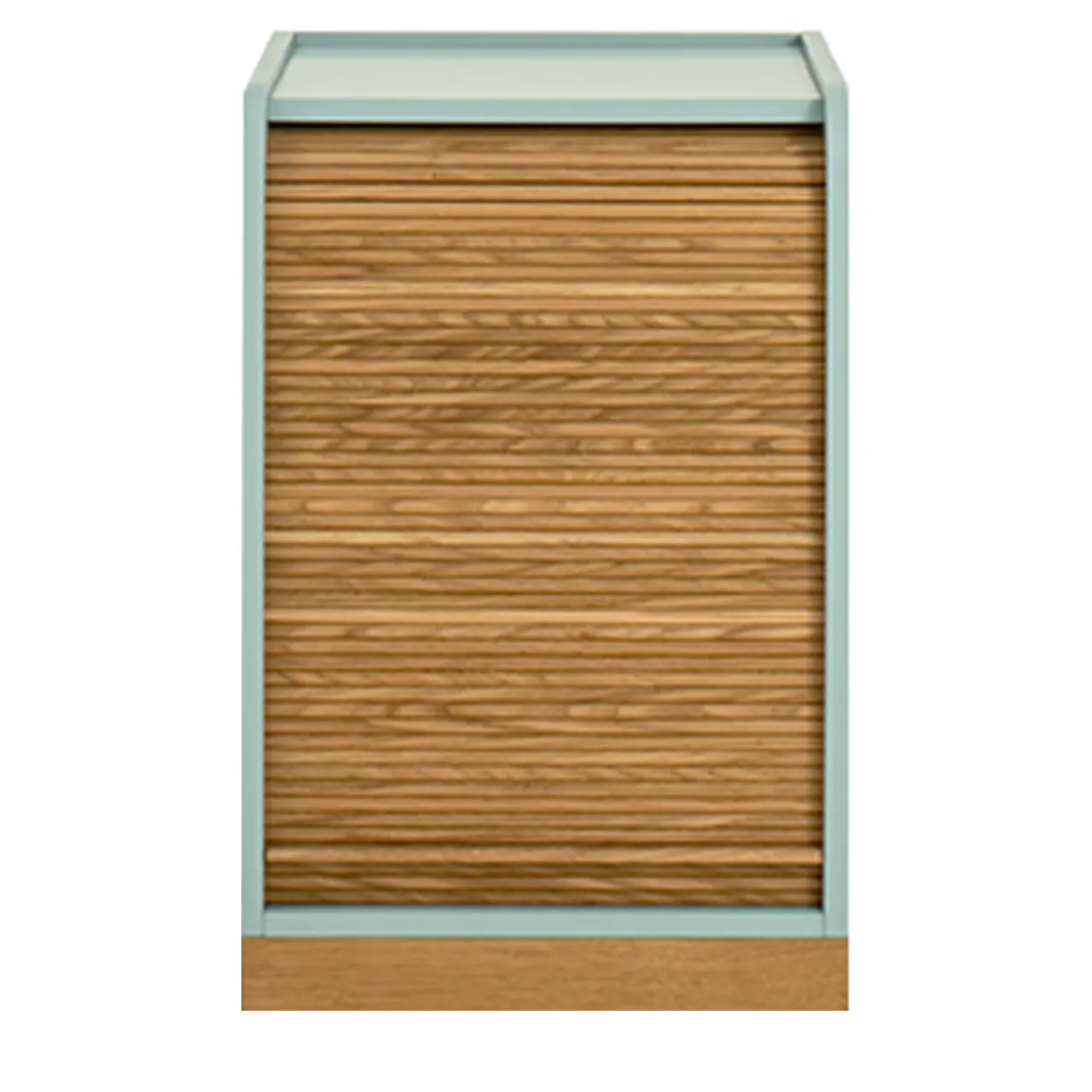 Colé Cabinets<Tapparelle Azure/Green Rolling Cabinet by Emmanuel Gallina