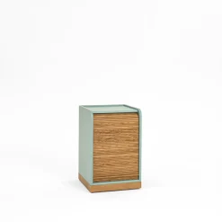Colé Cabinets<Tapparelle Azure/Green Rolling Cabinet by Emmanuel Gallina