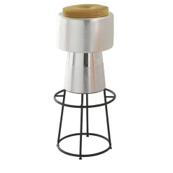 Zanetto Bar Stools<Tappo Silver Bar Stool by NOOII