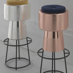 Zanetto Bar Stools<Tappo Silver Bar Stool by NOOII