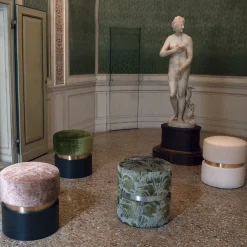Domingo Salotti Ottomans & Poufs<Tara Mix Pink Pouf