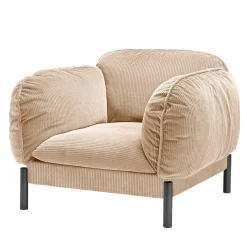 Ghidini 1961 Armchairs<Tarantino Beige Velvet Armchair by Lorenza Bozzoli