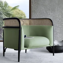 Gebrüder Thonet Vienna GmbH (GTV) – Wiener GTV Design Armchairs<Targa Armchair in Green by GamFratesi