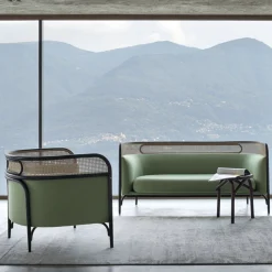 Gebrüder Thonet Vienna GmbH (GTV) – Wiener GTV Design Armchairs<Targa Armchair in Green by GamFratesi