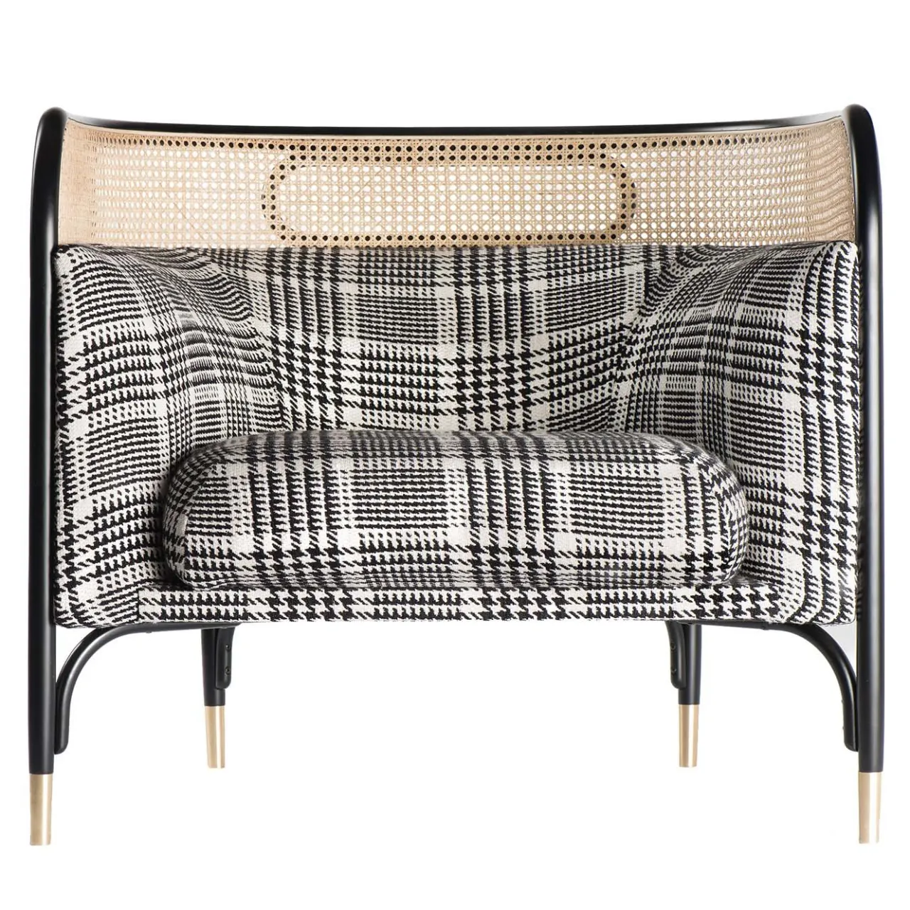 Gebrüder Thonet Vienna GmbH (GTV) – Wiener GTV Design Lounge Chairs<Targa Lounge Chair in Tartan by GamFratesi