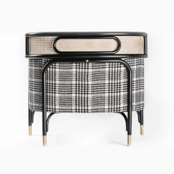 Gebrüder Thonet Vienna GmbH (GTV) – Wiener GTV Design Lounge Chairs<Targa Lounge Chair in Tartan by GamFratesi