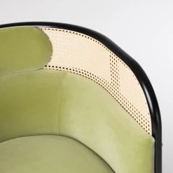 Gebrüder Thonet Vienna GmbH (GTV) – Wiener GTV Design Armchairs<Targa Petit Green Velvet Armchair by GamFratesi