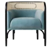 Gebrüder Thonet Vienna GmbH (GTV) – Wiener GTV Design Armchairs<Targa Petit Light blue velvet Armchair