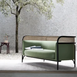Gebrüder Thonet Vienna GmbH (GTV) – Wiener GTV Design Sofas<Targa 2-Seat Sofa in Green by GamFratesi