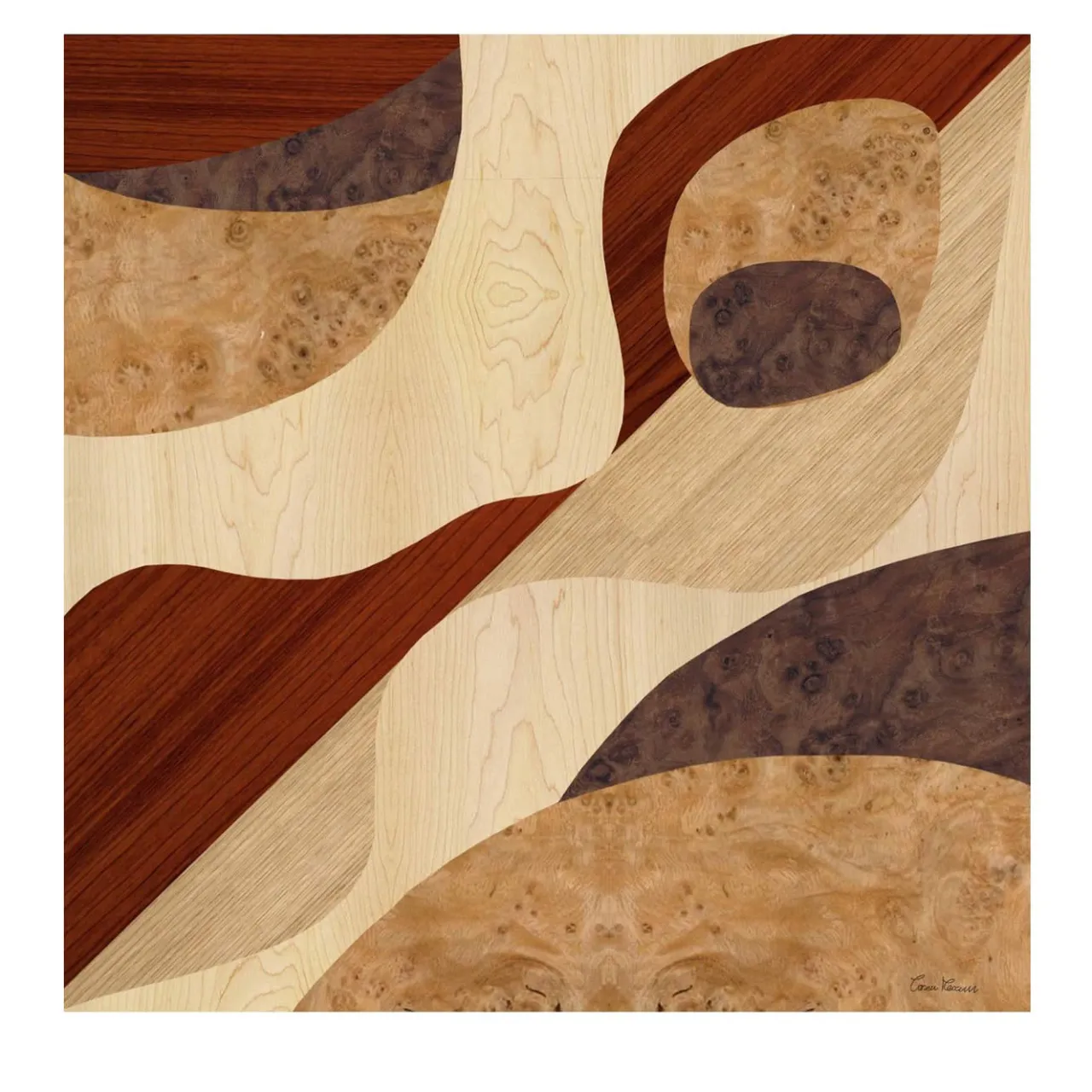 Meccani Design Dining Tables<Tarsia Tables Tt4 Square Polychrome Table by Mascia Meccani