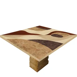 Meccani Design Dining Tables<Tarsia Tables Tt4 Square Polychrome Table by Mascia Meccani