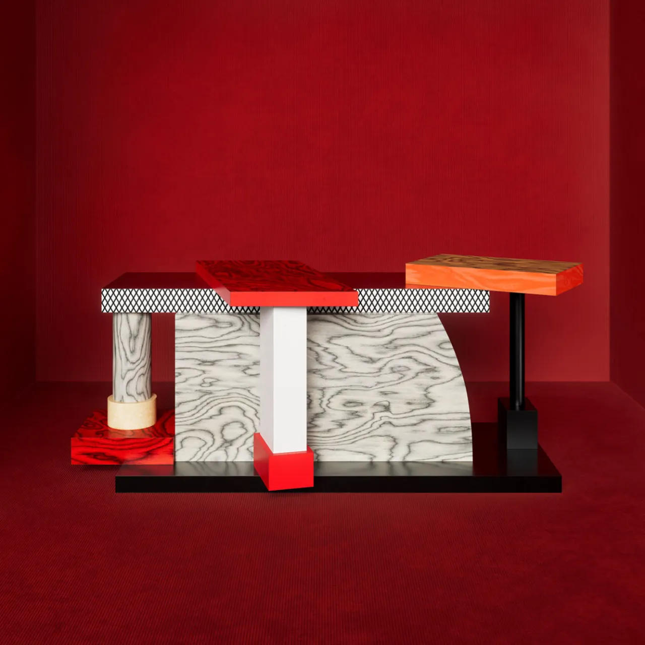 Memphis Consoles<Tartar Table by Ettore Sottsass - Milano