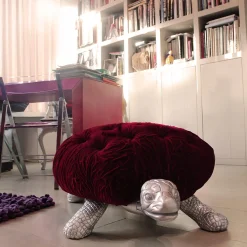 Sergio Villa Ottomans & Poufs<Tartaruga Royal Velvet Pouf