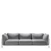 Ghidini 1961 Sofas<Tasca 3-Seater Gray Fabric Sofa