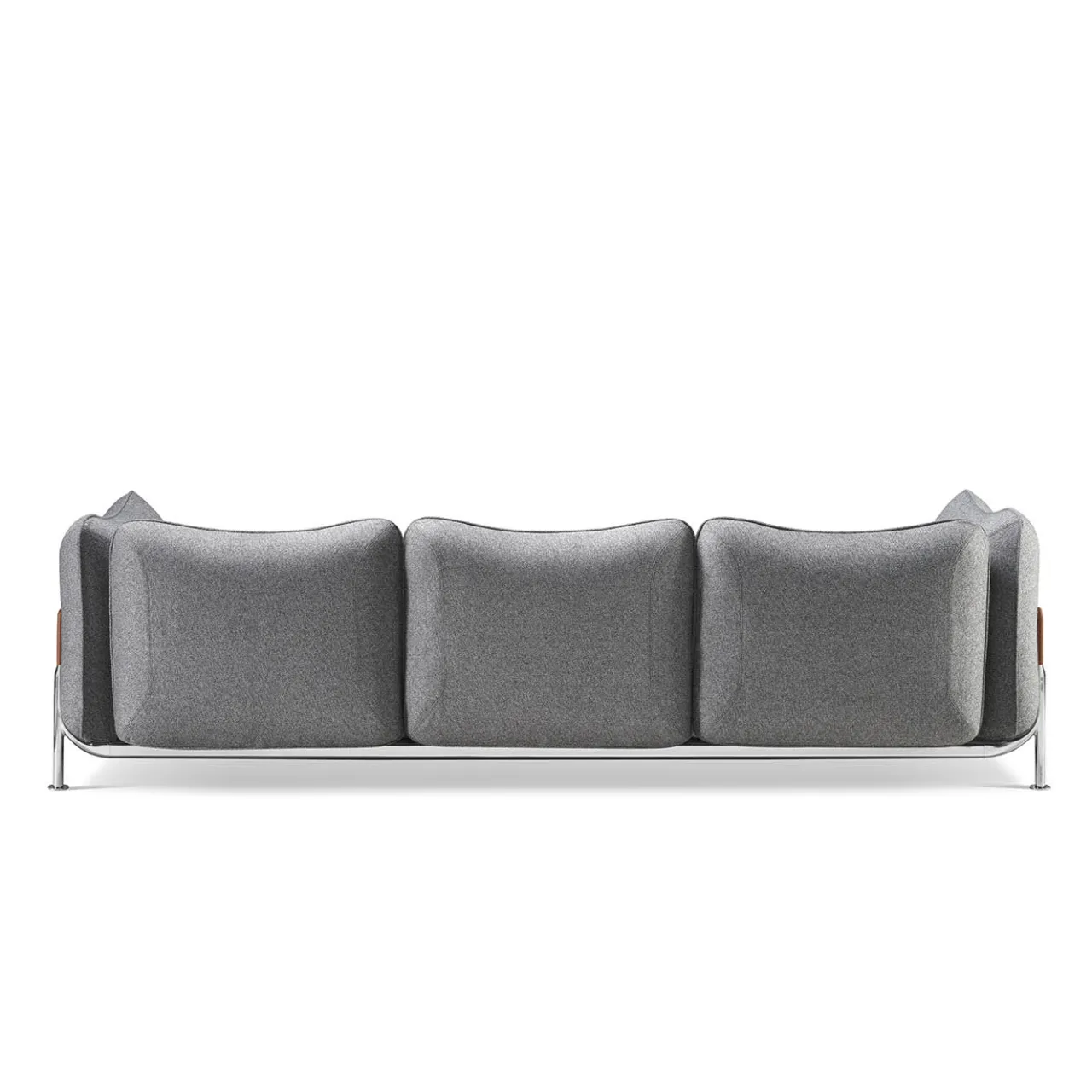 Ghidini 1961 Sofas<Tasca 3-Seater Gray Fabric Sofa