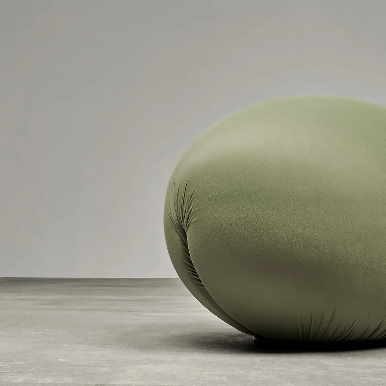 Baleri Italia Ottomans & Poufs<Tato Green Technical Fabric Pouf by Denis Santachiara