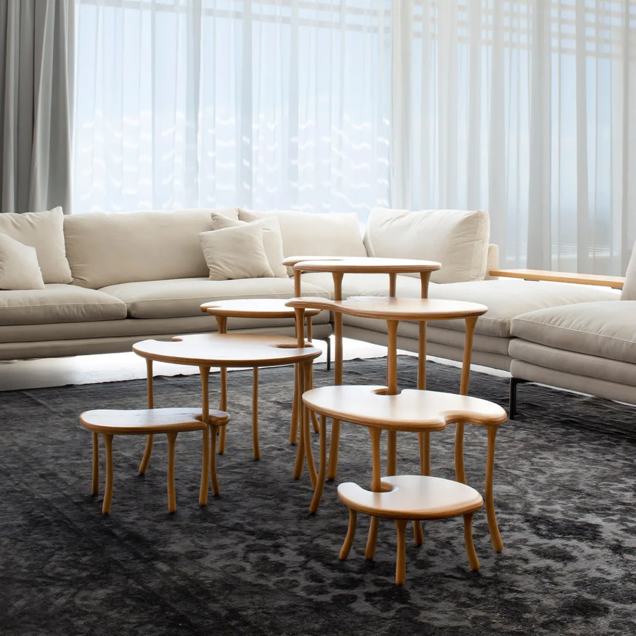 Orografie Nesting Tables<Tavo A2 Modular Set of 3 Coffee Tables Limited Edition