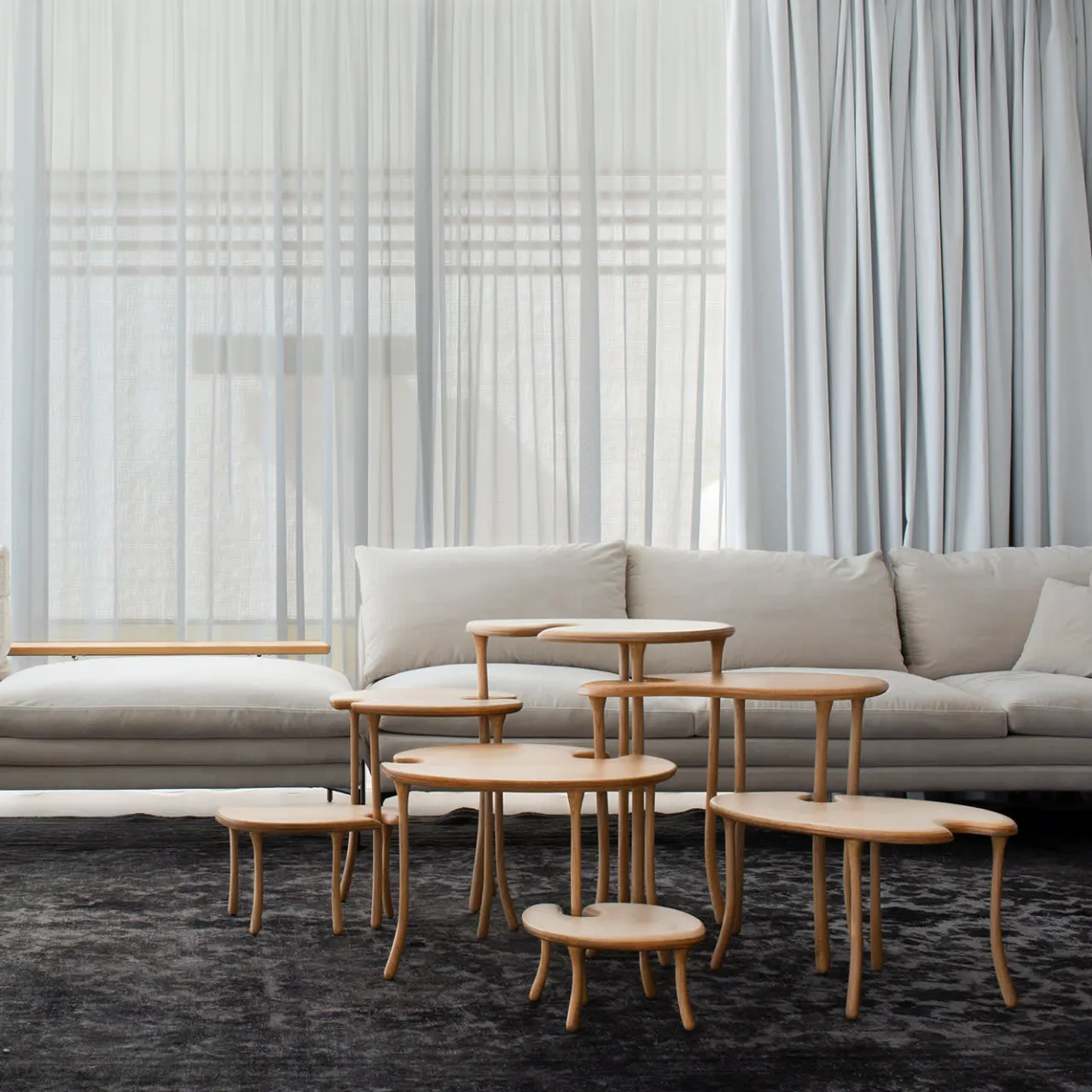 Orografie Nesting Tables<Tavo A2 Modular Set of 3 Coffee Tables Limited Edition