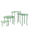 Orografie Nesting Tables<Tavo B1 Modular Set of 4 Green Coffee Tables Limited Edition