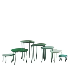 Orografie Nesting Tables<Tavo B 7-Piece Green Modular Set of Tables Limited Edition by Giuliano-Fukuda