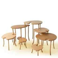 Orografie Nesting Tables<Tavo B 7-Piece Modular Set of Tables Limited Edition by Giuliano-Fukuda