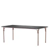Dante Negro Outdoor Dining Tables<Tavolario Amtra Iron and Lava Stone Top Outdoor Dining Table