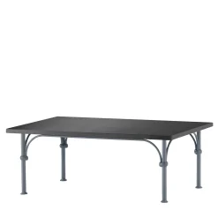 Dante Negro Outdoor Coffee Tables<Tavolario Rectangular Wrought Iron Gray Coffee Table