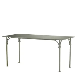 Dante Negro Outdoor Dining Tables<Tavolario Wrought Iron Sage-Green Rectangular Table