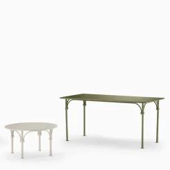 Dante Negro Outdoor Dining Tables<Tavolario Wrought Iron Sage-Green Rectangular Table