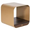 FROMM. Side Tables<Tawla Gold Metal Side Table with Wooden Base