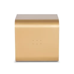 FROMM. Side Tables<Tawla Gold Metal Side Table with Wooden Base