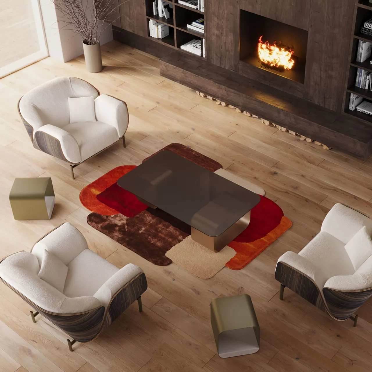 FROMM. Side Tables<Tawla Golden Steel Side Table
