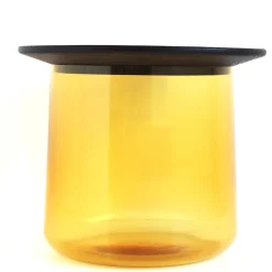 Durame Side Tables<Tea Amber/Stained Oak Side Table