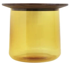 Durame Side Tables<Tea Amber/Walnut Side Table