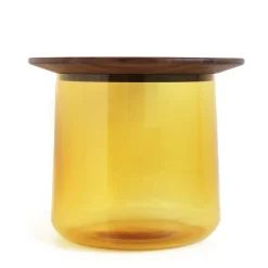 Durame Side Tables<Tea Amber/Walnut Side Table