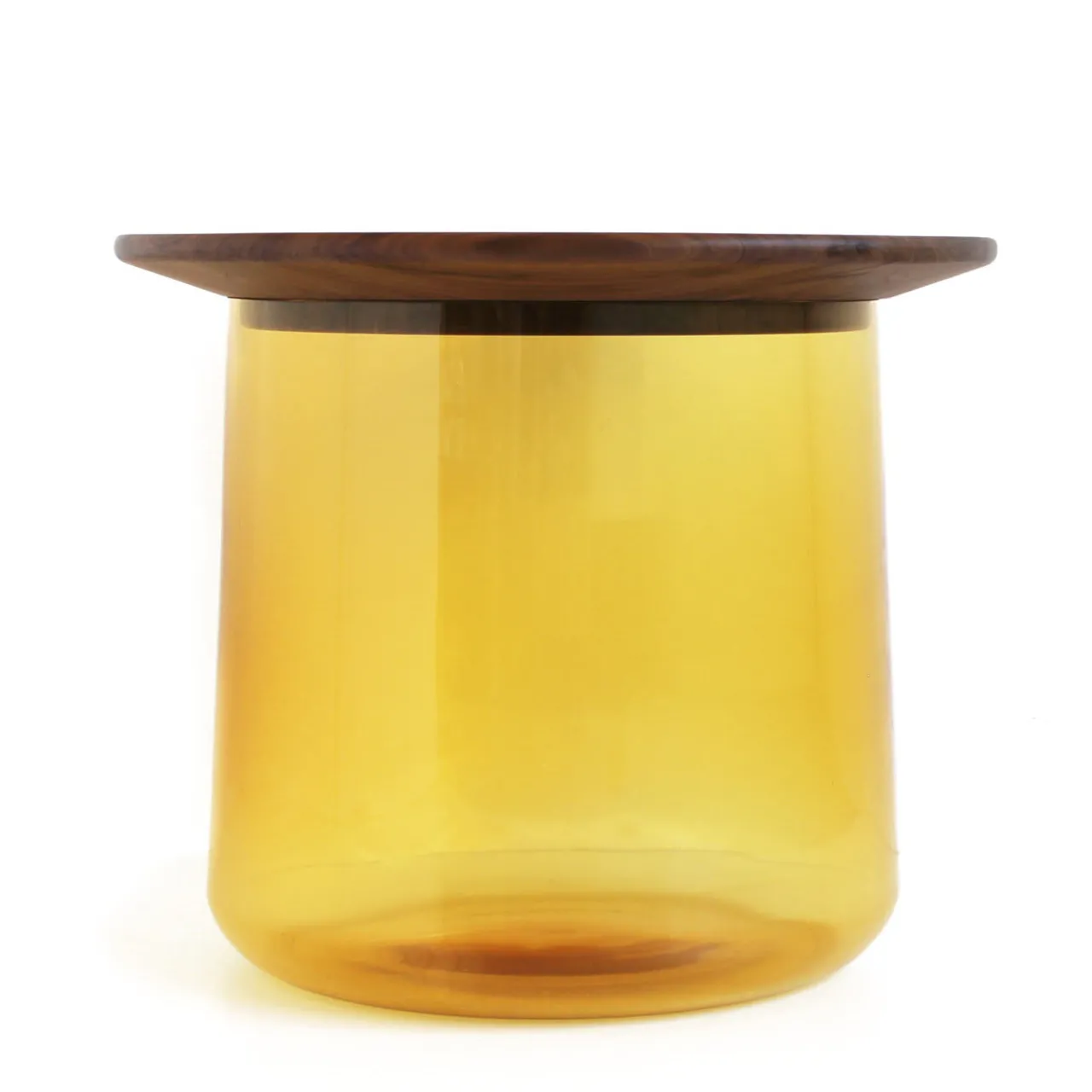 Durame Side Tables<Tea Amber/Walnut Side Table