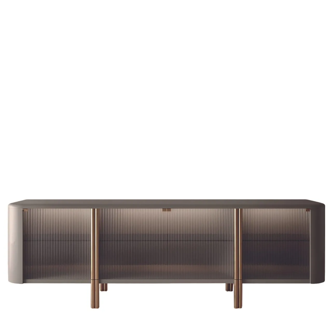 Casamilano Sideboards Buffets<Tecla Glass And Metal Sideboard by Marco Boga