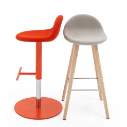 Viganò & C. Bar Stools<Ted Light-Gray Stool by Basaglia + Rota Nodari