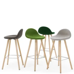 Viganò & C. Bar Stools<Ted Light-Gray Stool by Basaglia + Rota Nodari