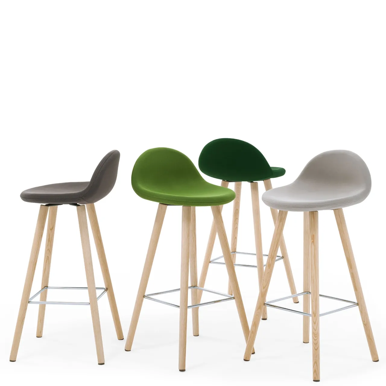 Viganò & C. Bar Stools<Ted Pea-Green Stool by Basaglia + Rota Nodari