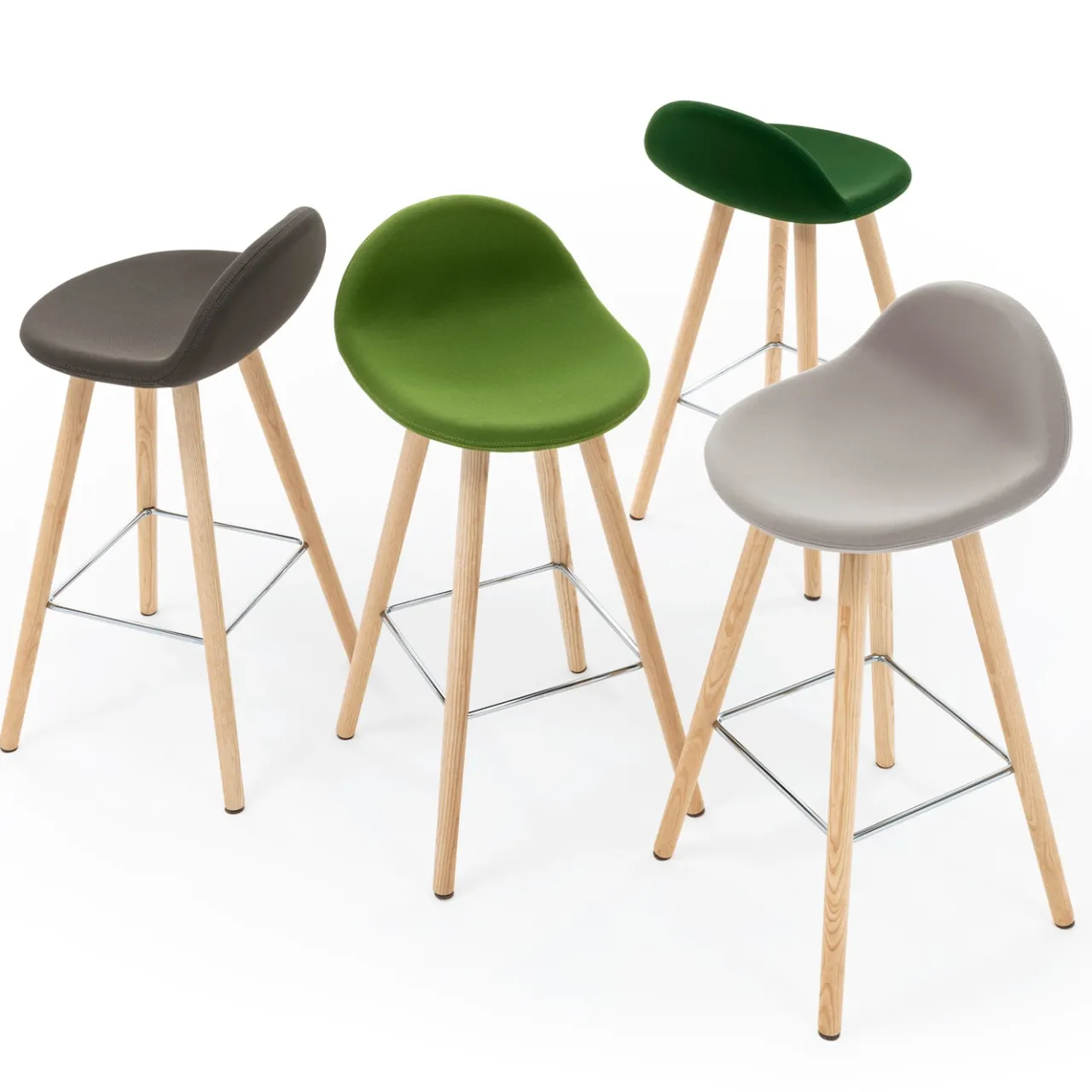 Viganò & C. Bar Stools<Ted Pea-Green Stool by Basaglia + Rota Nodari
