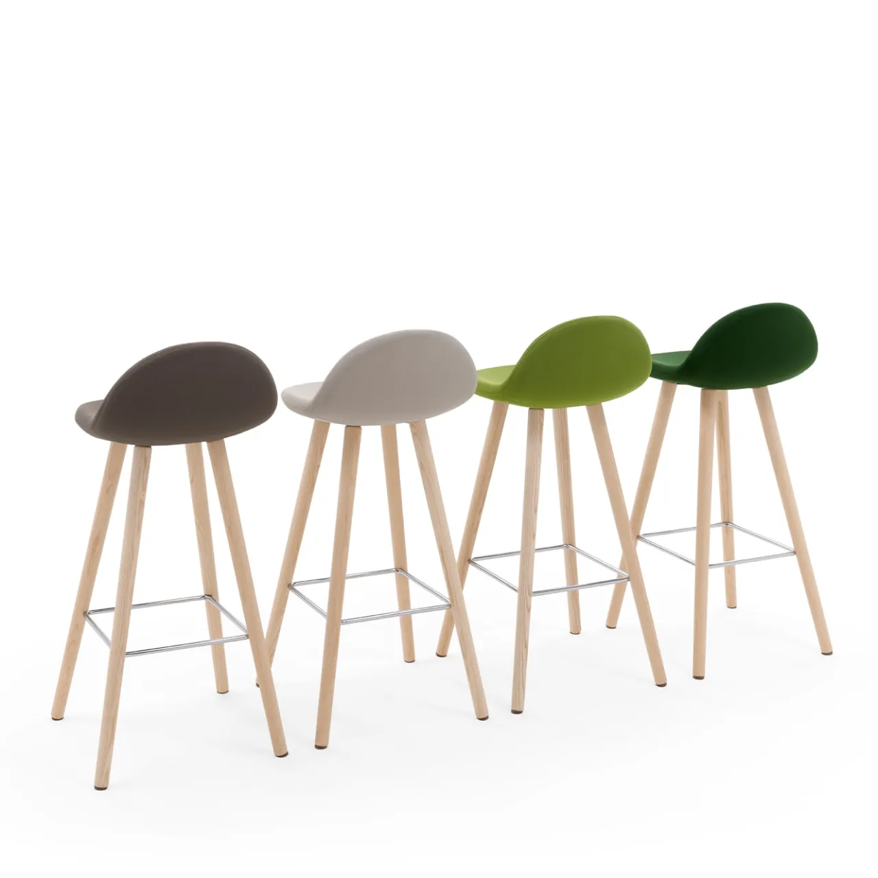 Viganò & C. Bar Stools<Ted Pea-Green Stool by Basaglia + Rota Nodari